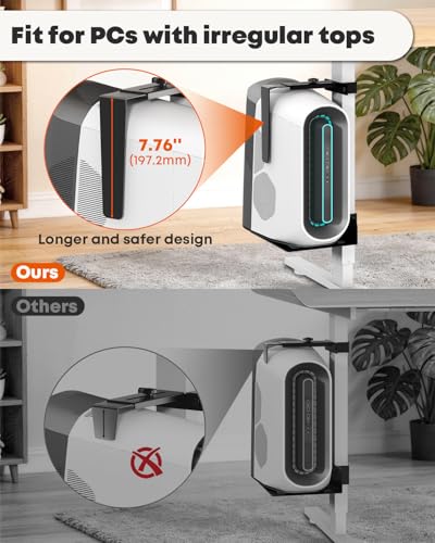 Detalle de PUTORSEN Under Desk PC Mount for Standing Desk with 65×45mm Legs