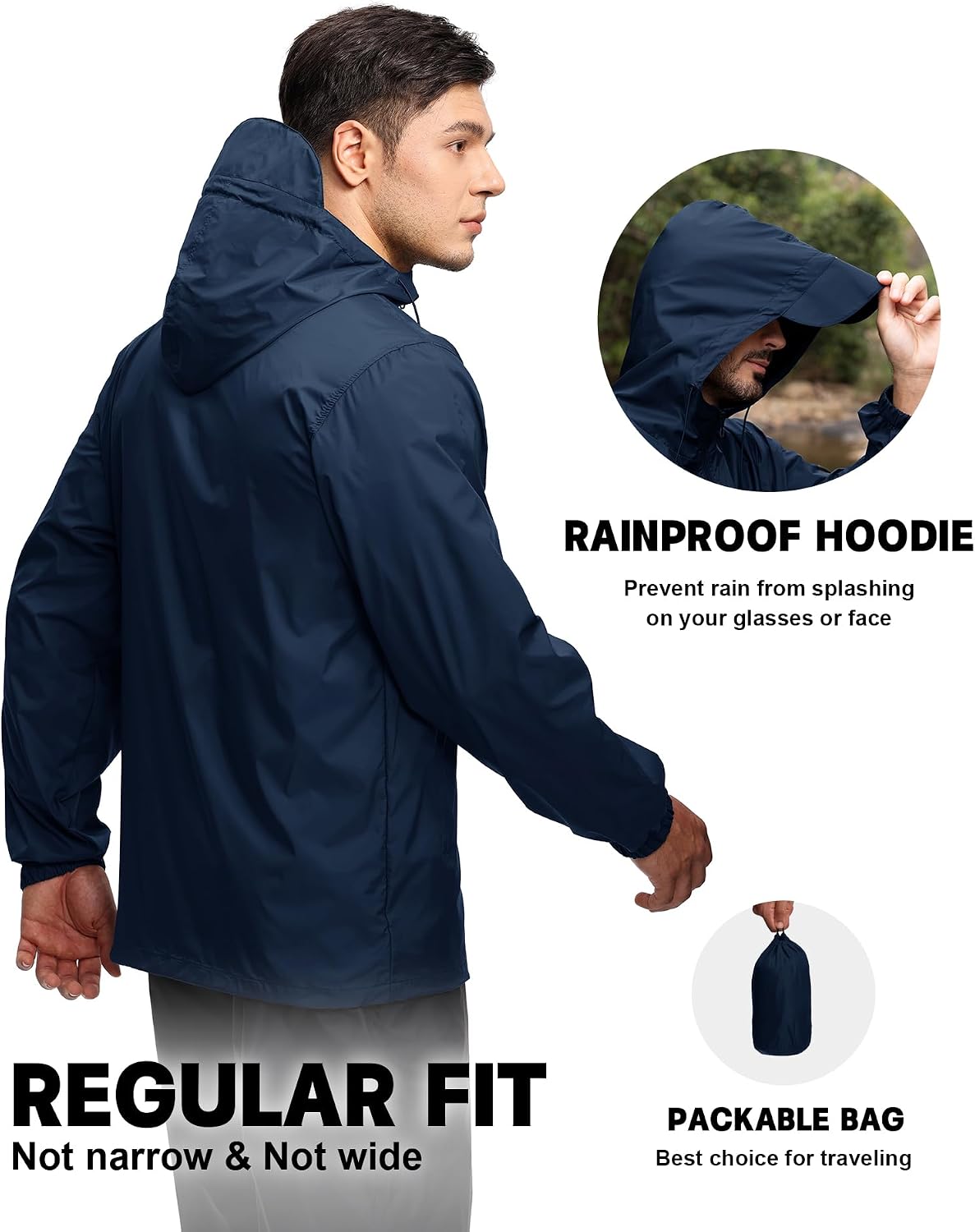 Detalle 2 de Swisswell Men's Rain Jacket, 15 oz