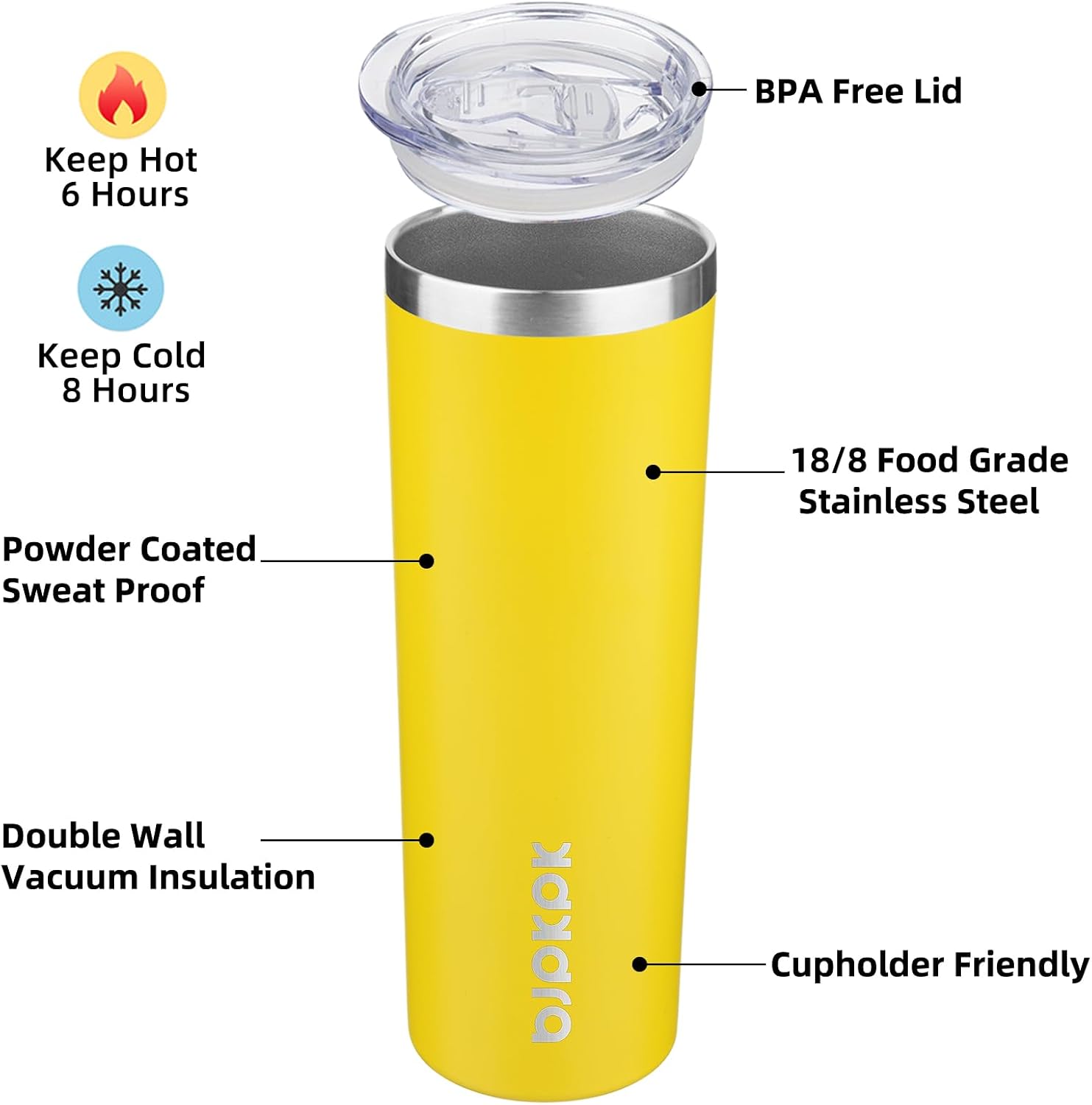 Detalle de BJPKPK Stainless Steel Tumbler 20 oz
