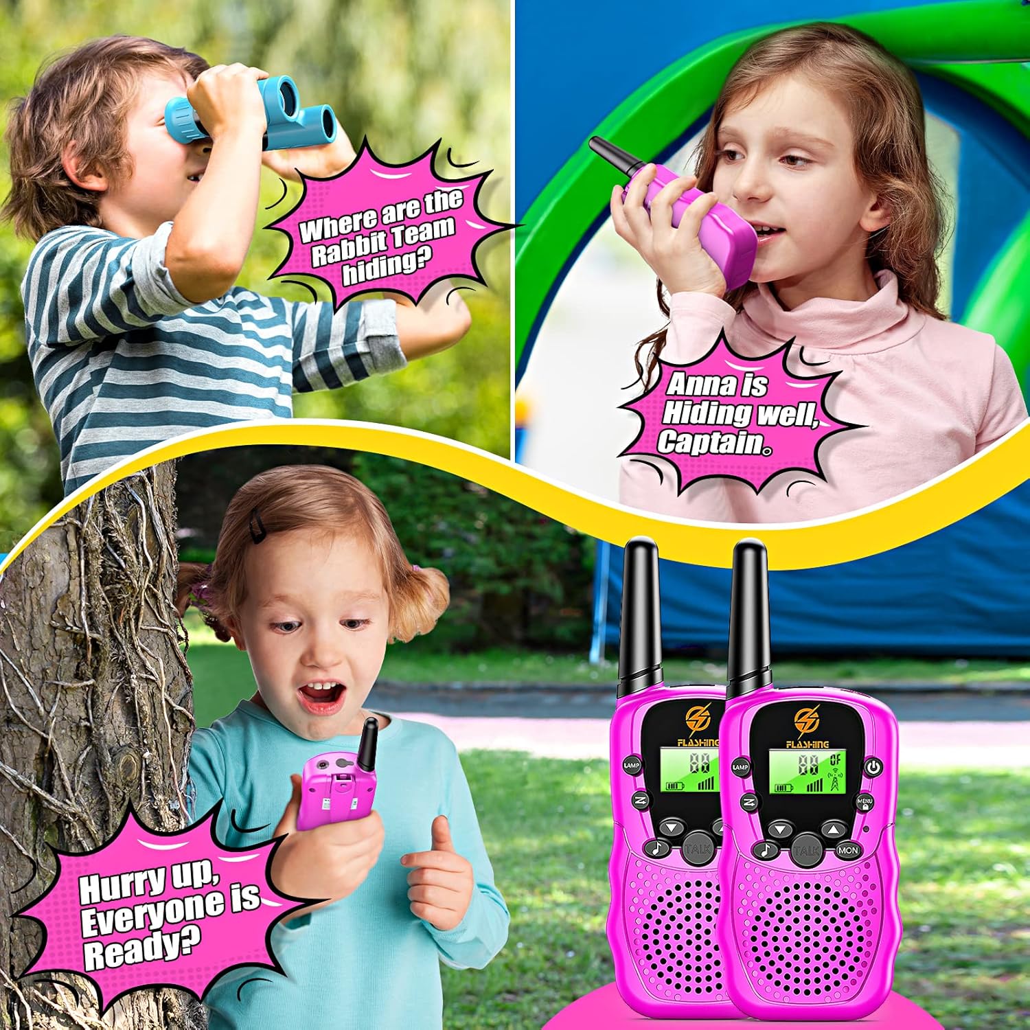 Detalle de EUTOYZ Walkie Talkies for Kids: Durable, Lightweight, and Fun Outdoor Communication
