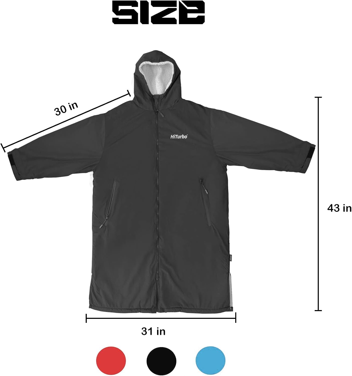 Detalle de Hiturbo Waterproof Changing Robe 110 x 80 cm