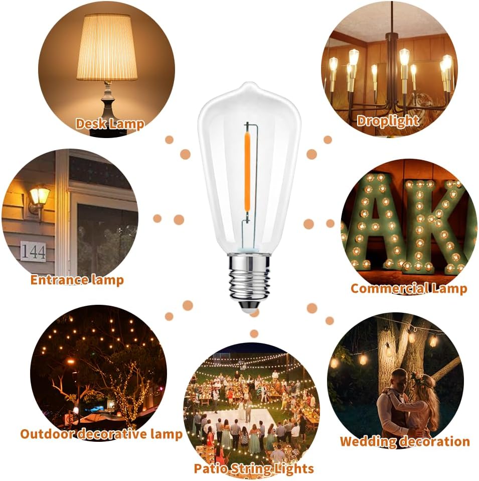 Detalle 2 de ST38 LED bulbs, 25-pack