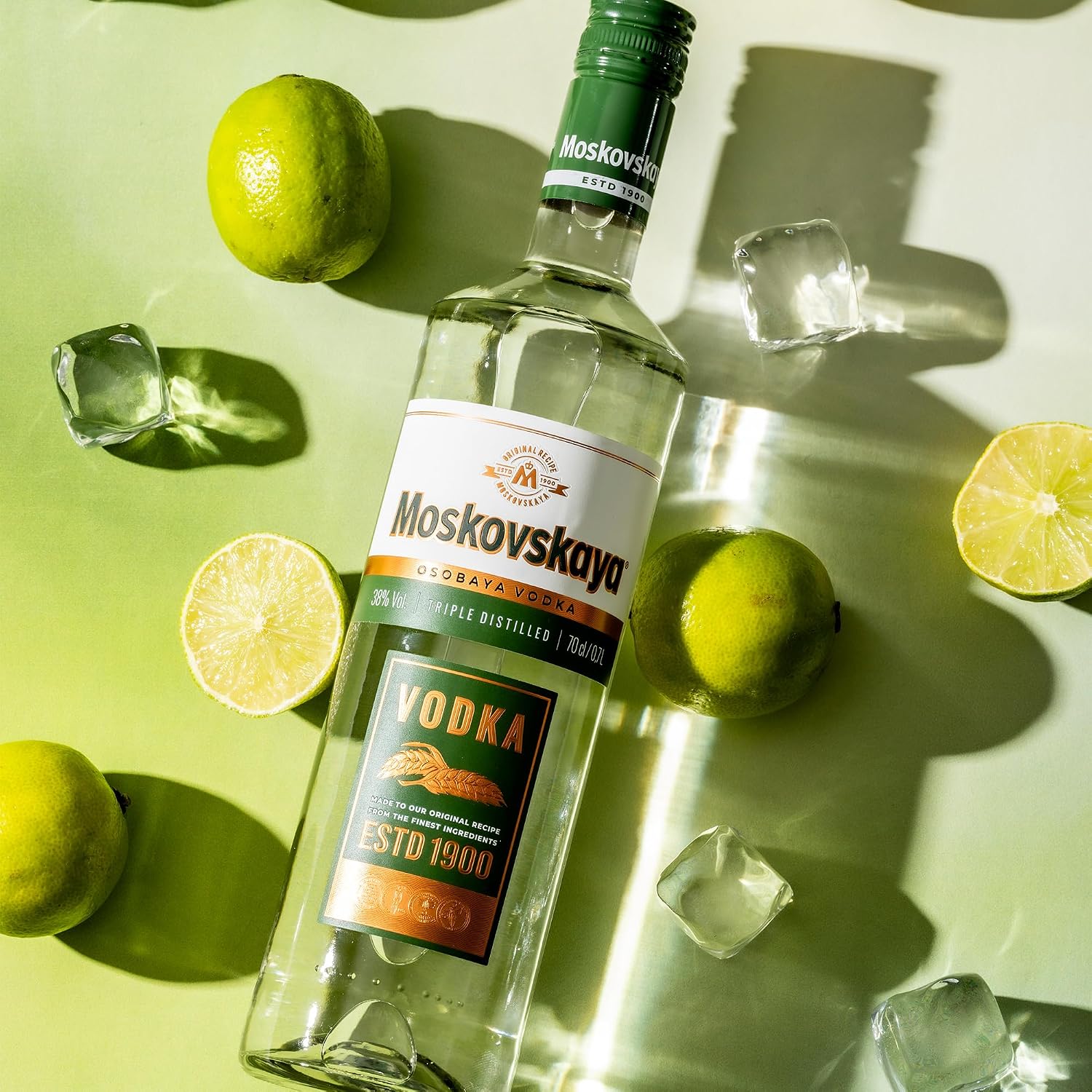 Detalle 1 de Moskovskaya Osobaya Vodka 38% Vol. 🥃 700ml