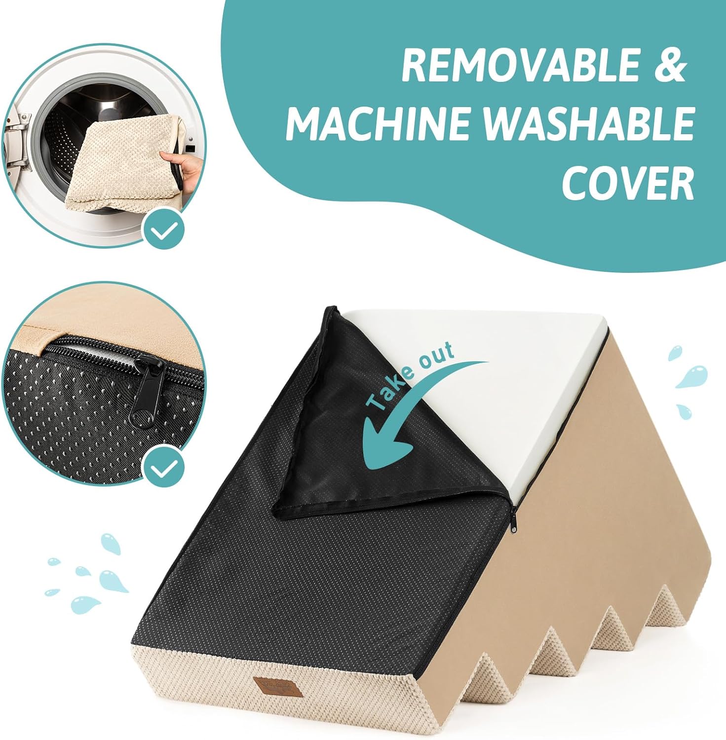 Thumbnail 5 de COZY KISS dog stairs 5 tiers 75x50cm