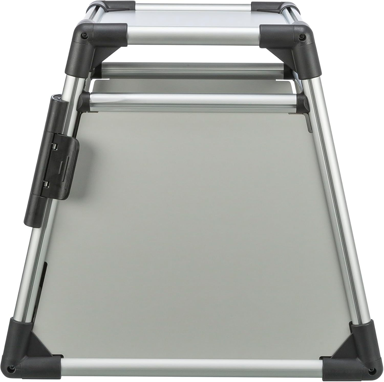 Detalle de TRIXIE Hunde-Transportbox Aluminium Graphit L (92 × 64 × 78 cm) – sicher, geräuscharm und platzsparend