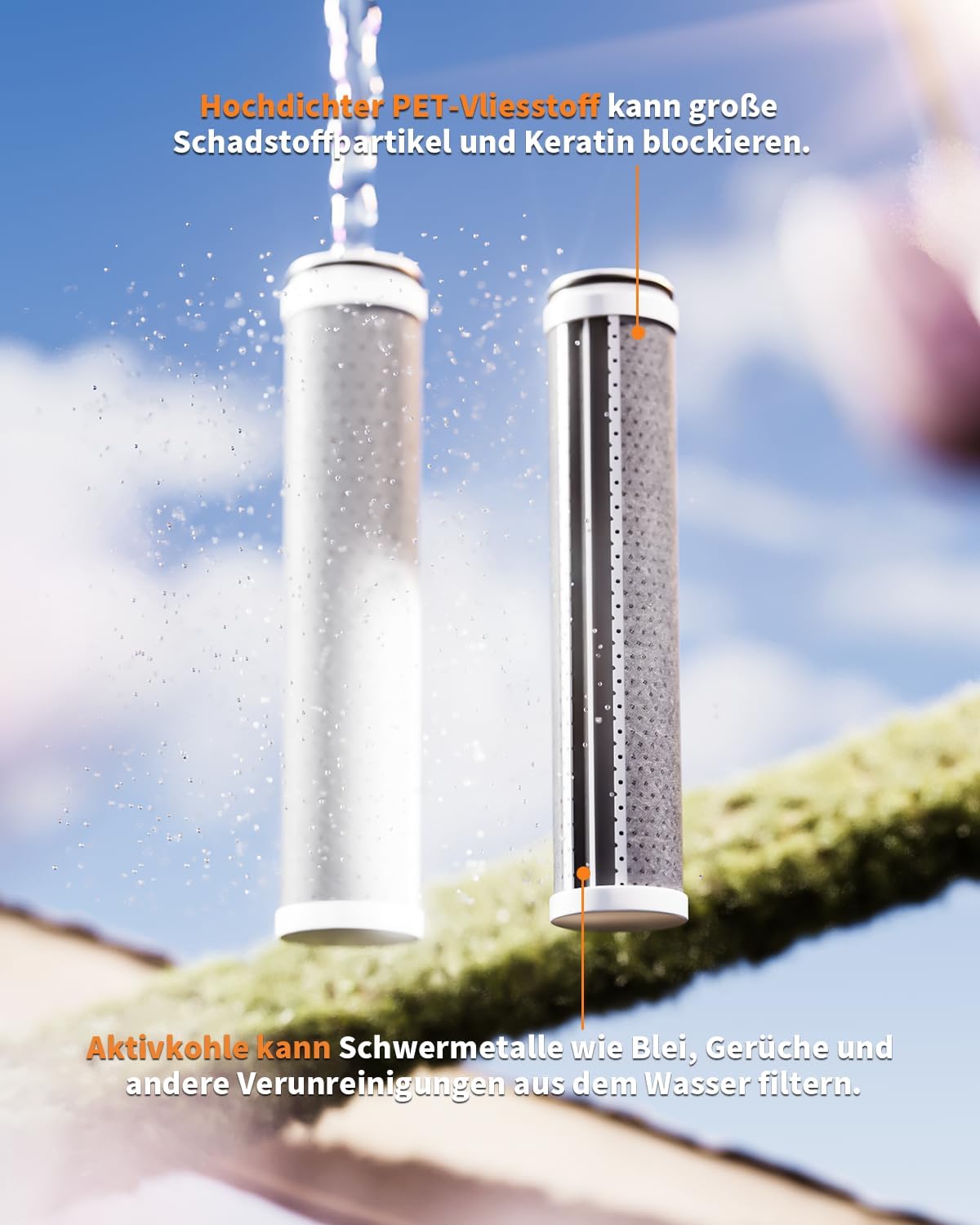 Detalle 2 de Cobbe Filter Duschkopf 1,5 m