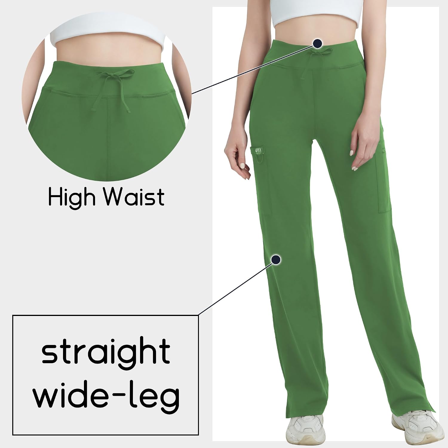 Thumbnail 2 de QBK Yoga Scrub Pants