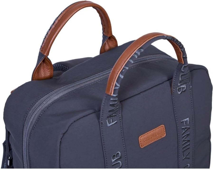 Detalle de Childhome Zaino fasciatoio Family Bag Club – Grande capacità, 3 in 1, grigio
