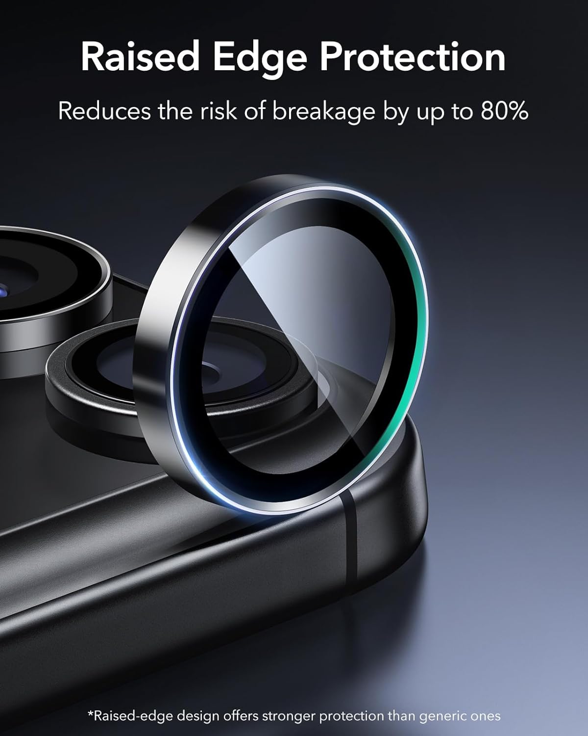 Detalle de ESR Camera Lens Protector for iPhone 17 Pro Max/17 Pro/16 Pro Max/16 Pro/15 Pro Max/15 Pro/14 Pro Max/14 Pro