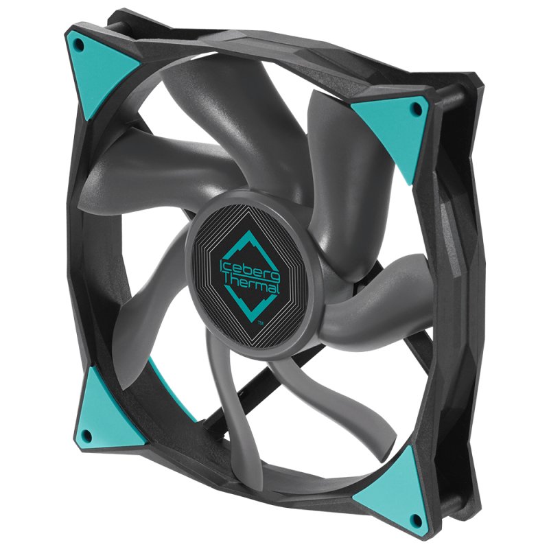 Detalle de Iceberg Thermal IceGALE Xtra: ventilador suplementario de 140 mm para PC, con inicio/parada automático