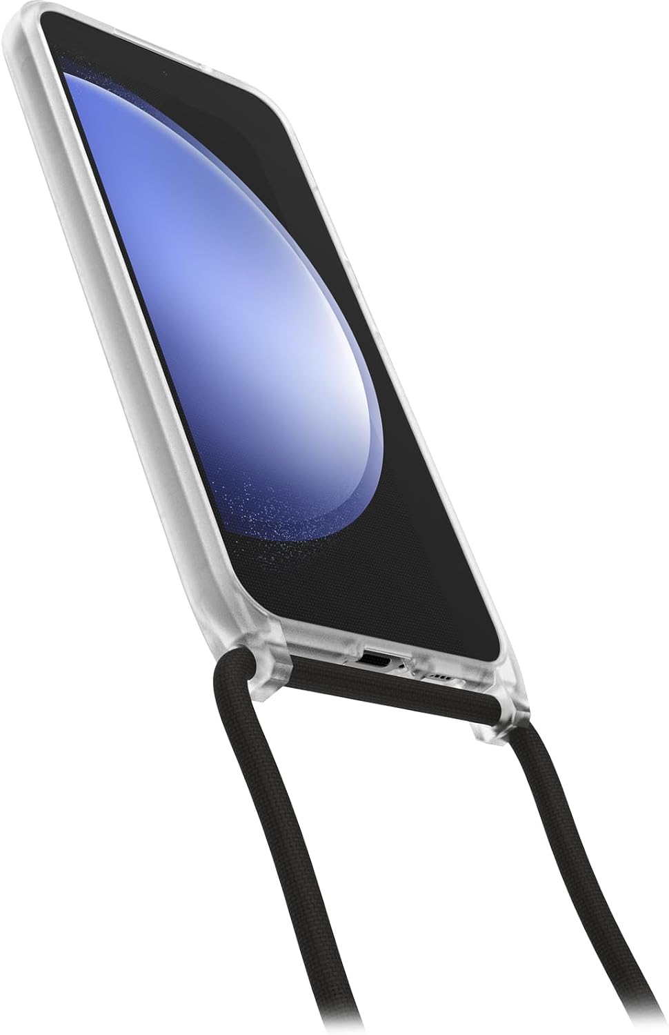Detalle 2 de OtterBox React Necklace Case for Samsung Galaxy S23 FE (Stardust - Clear) with adjustable detachable strap
