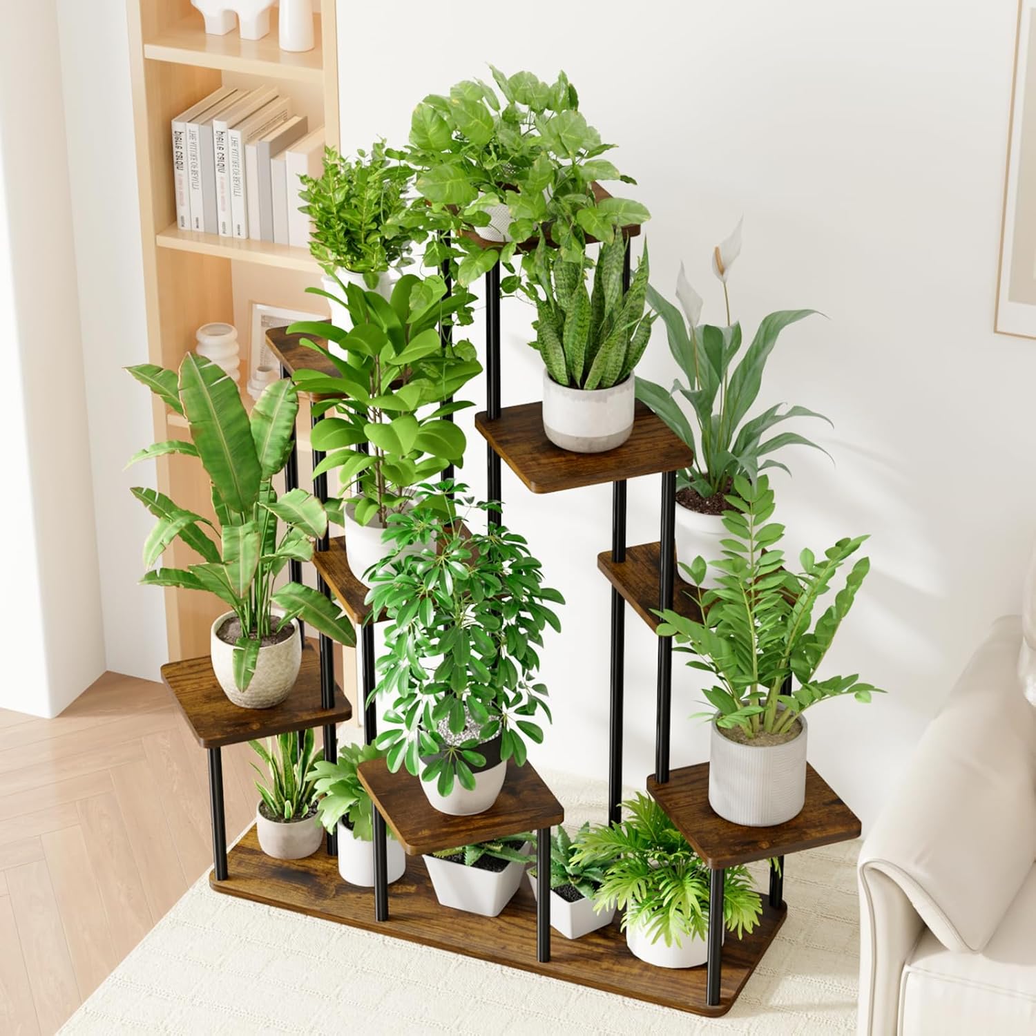 Detalle 2 de Bamworld 9-Tier Large Indoor Plant Stand
