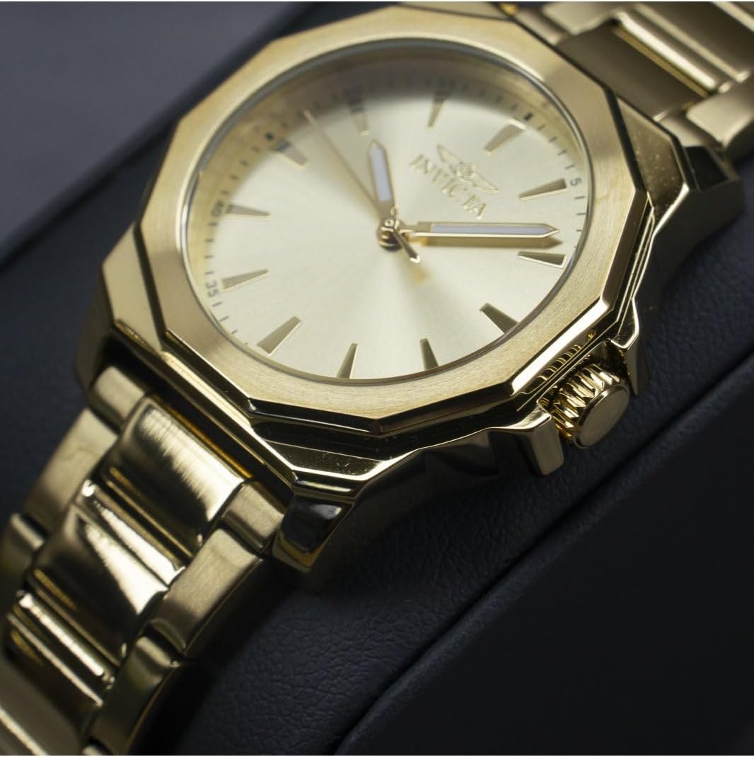 Thumbnail 3 de Invicta Speedway Femme – Montre Quartz 34 mm en Acier Inoxydable, cadran doré