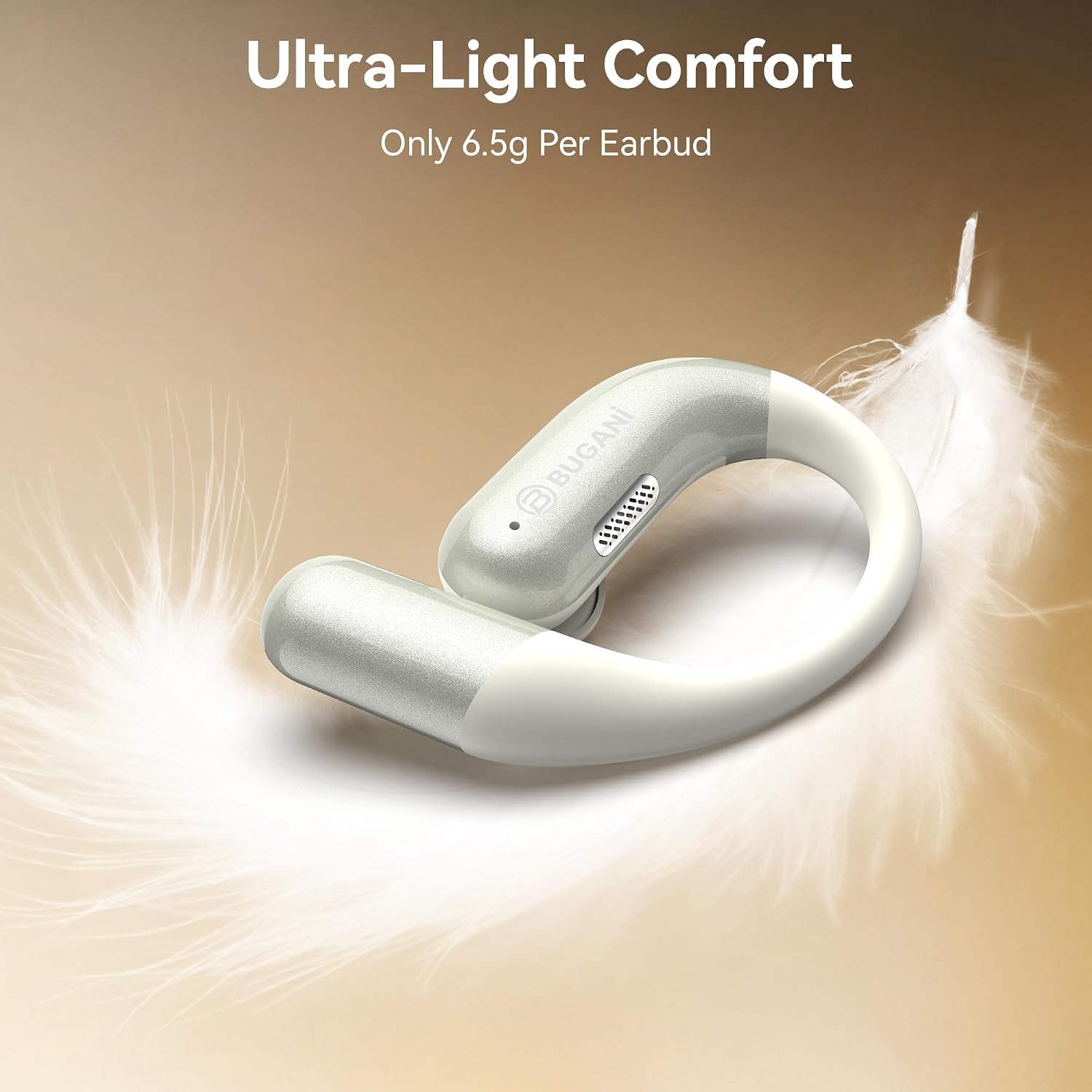 Detalle 2 de BUGANI Open-ear earbuds Bluetooth 6.0