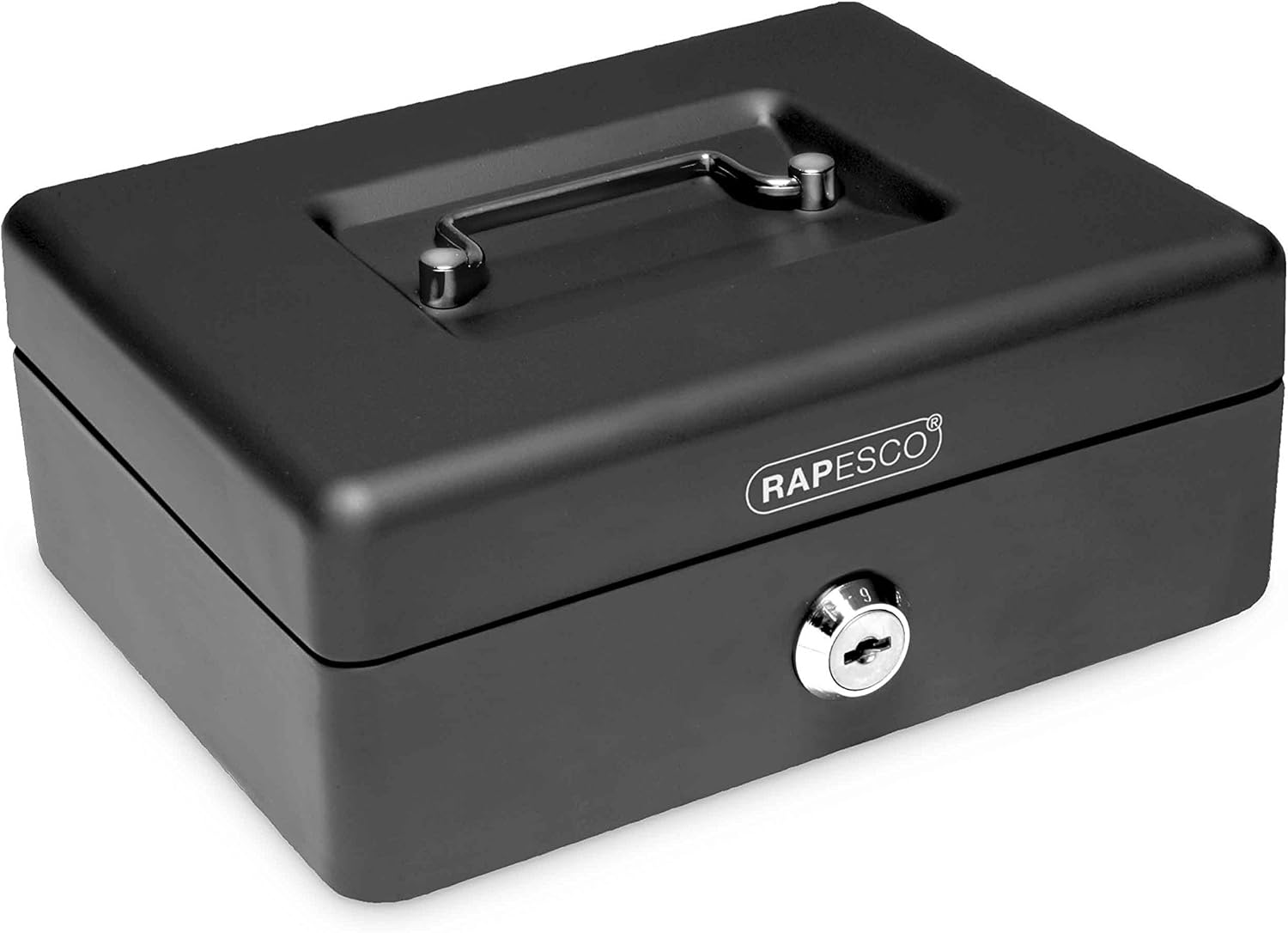 Thumbnail 4 de Rapesco SB0006B1 Caisse à Monnaie en Métal avec Serrure — 15 cm, Noir
