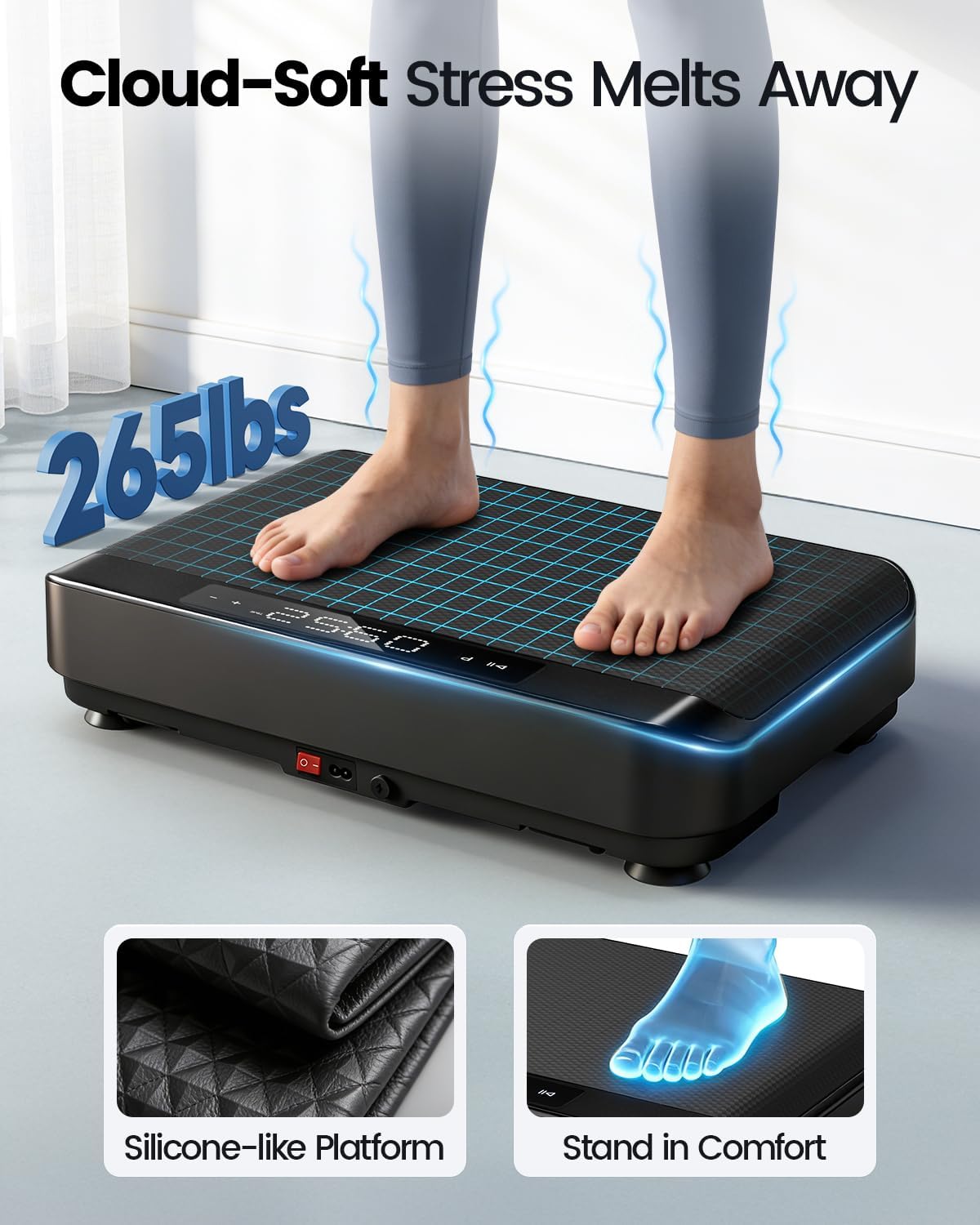 Thumbnail 5 de Viamotion Vibration Plate Exercise Machine, 99 Levels