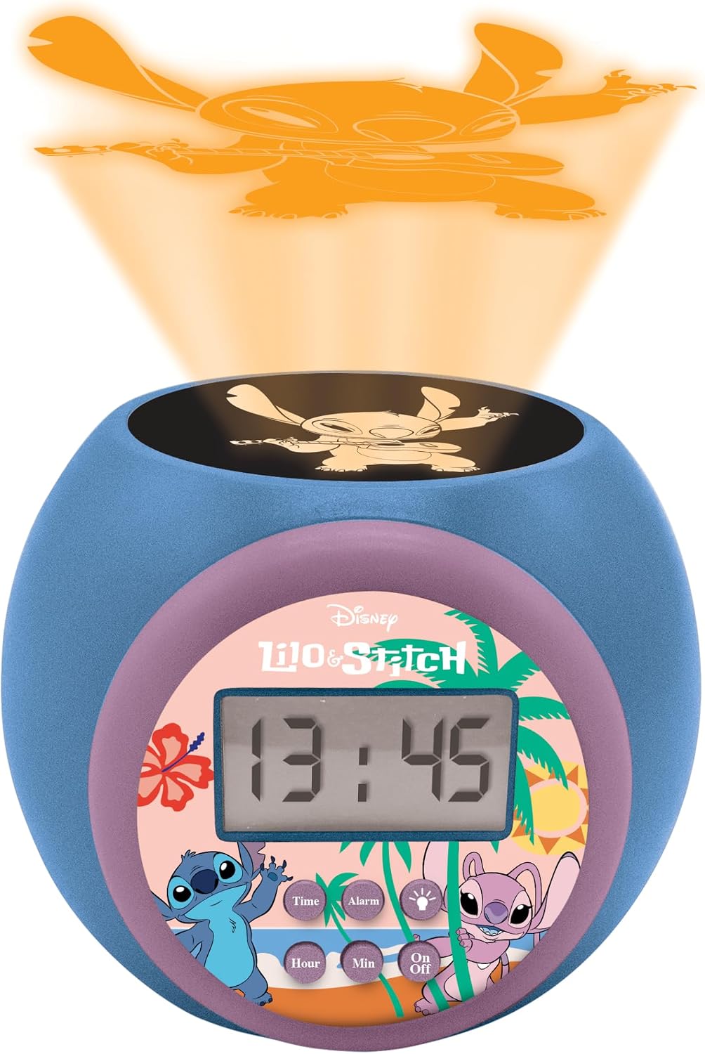 Thumbnail 1 de LEXIBOOK RL977DLXB Disney Stitch Projector Alarm Clock with Night Light