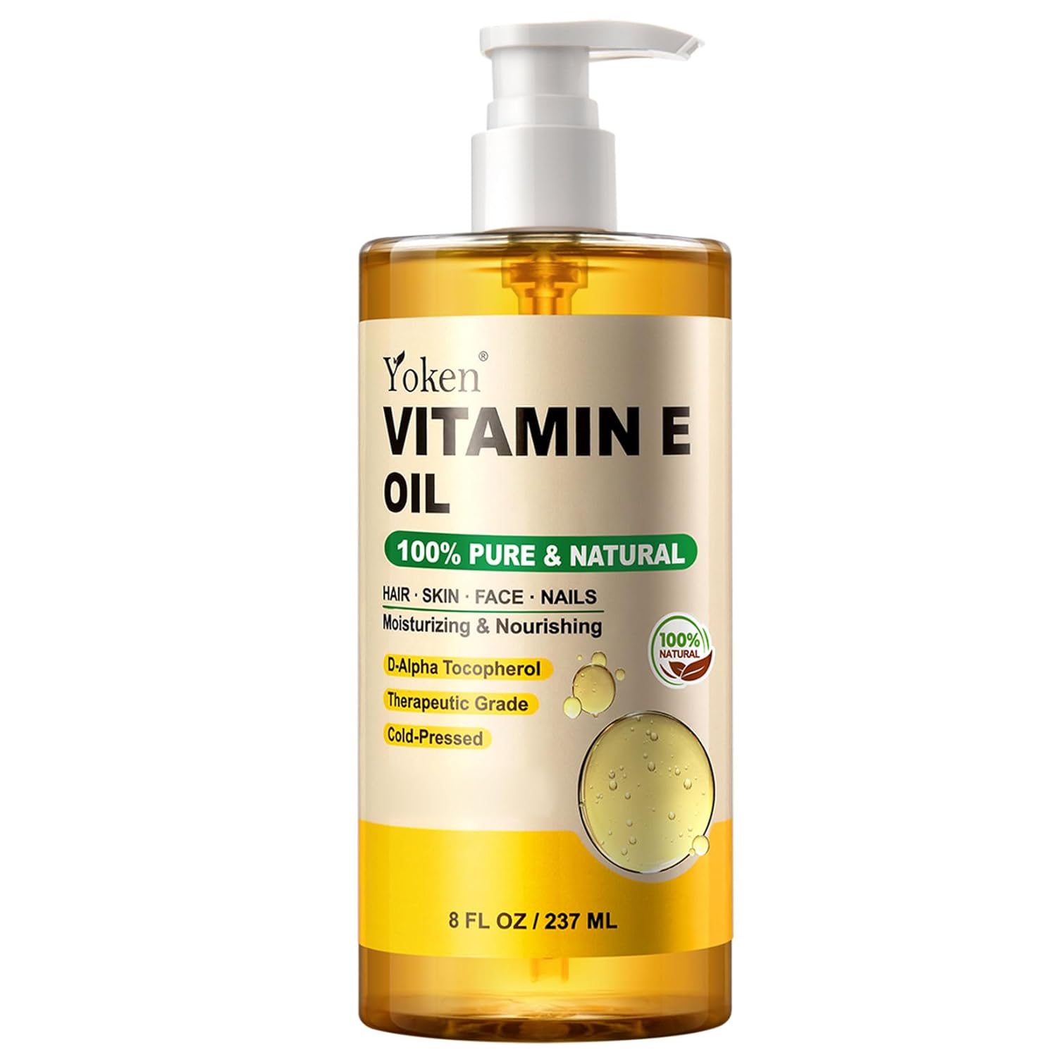 Detalle de Yoken Vitamin E Oil 8 oz ⚡