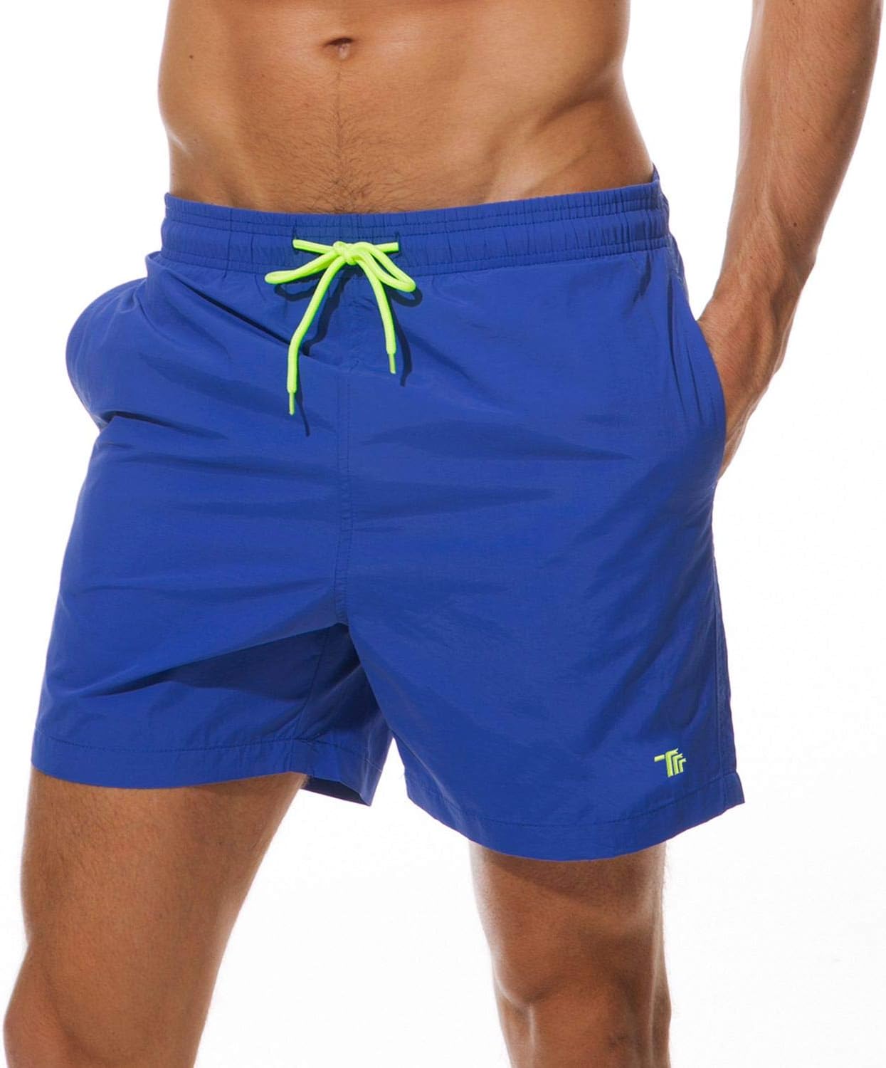 Detalle de Rdruko Men's Swim Trunks, Quick-Dry Lined Board Shorts with Pockets