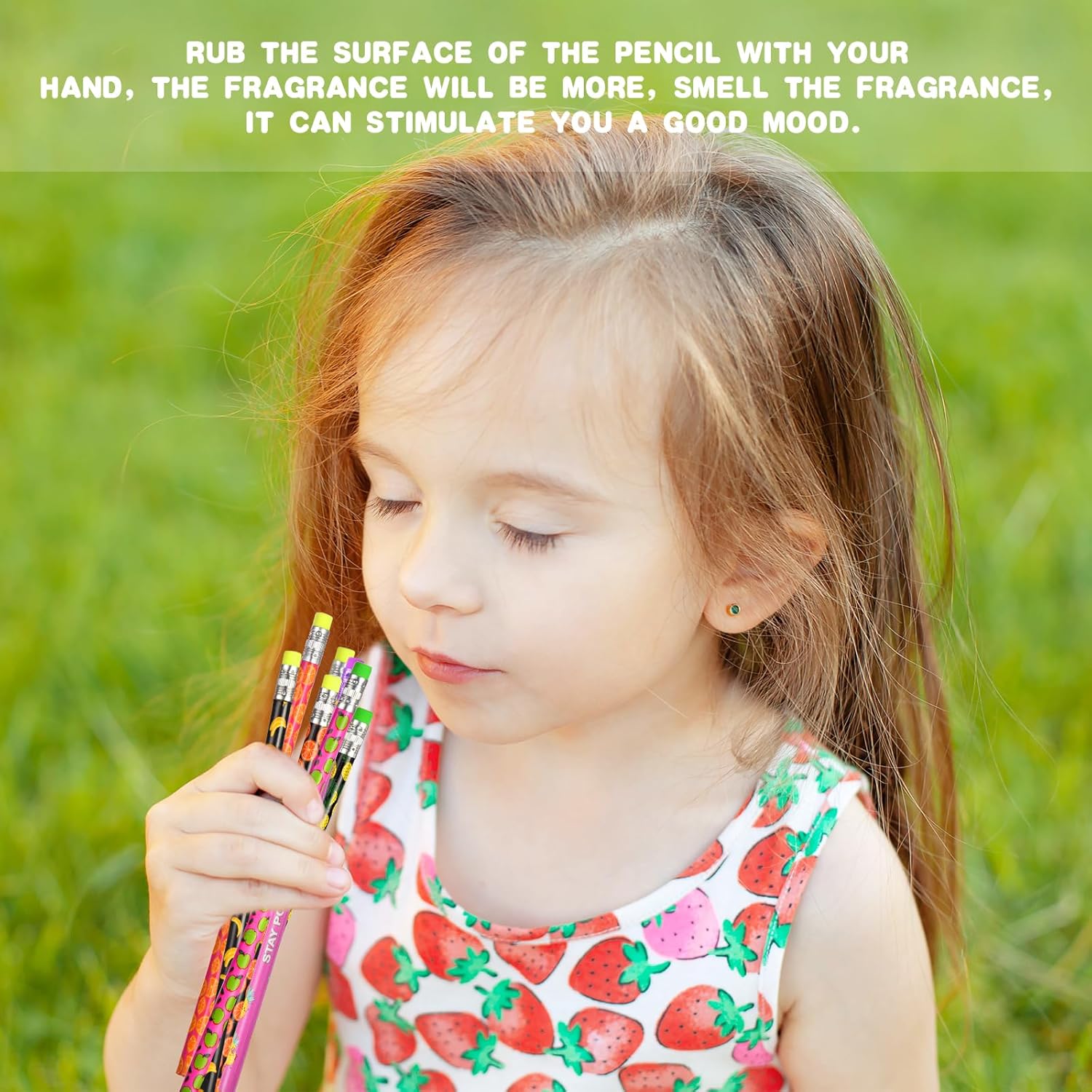 Thumbnail 3 de Vicloon Scented Pencils – 32-Pack Cylindrical Wood HB Pencils with Fruit Scents