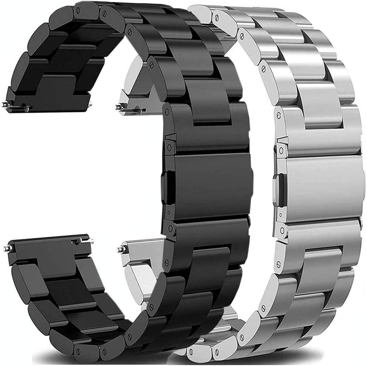 Detalle de OTOPO 20mm stainless steel quick-release strap for Samsung Galaxy Watch 4/5/6 & Classic (40–47mm)