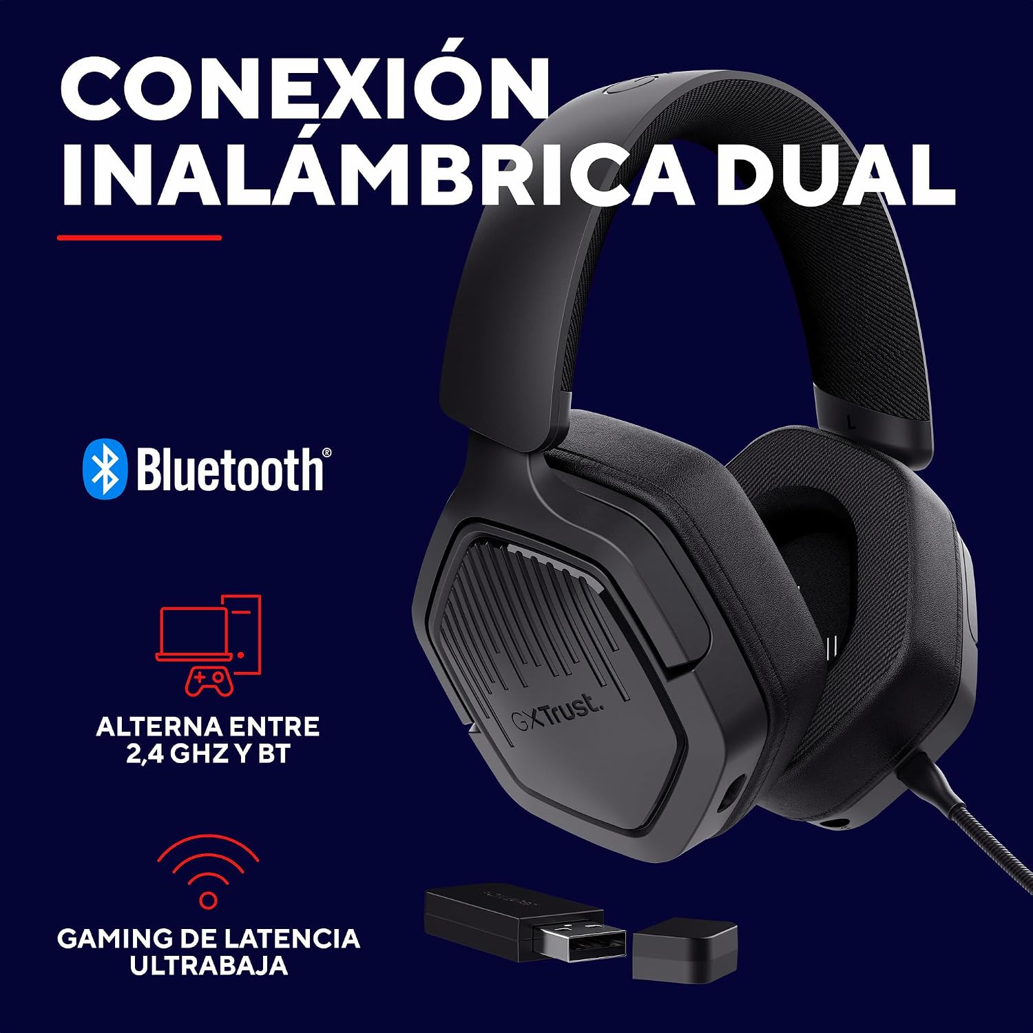 Thumbnail 2 de GXTrust 1493 Ravox Auriculares gaming 50 mm, 70 h