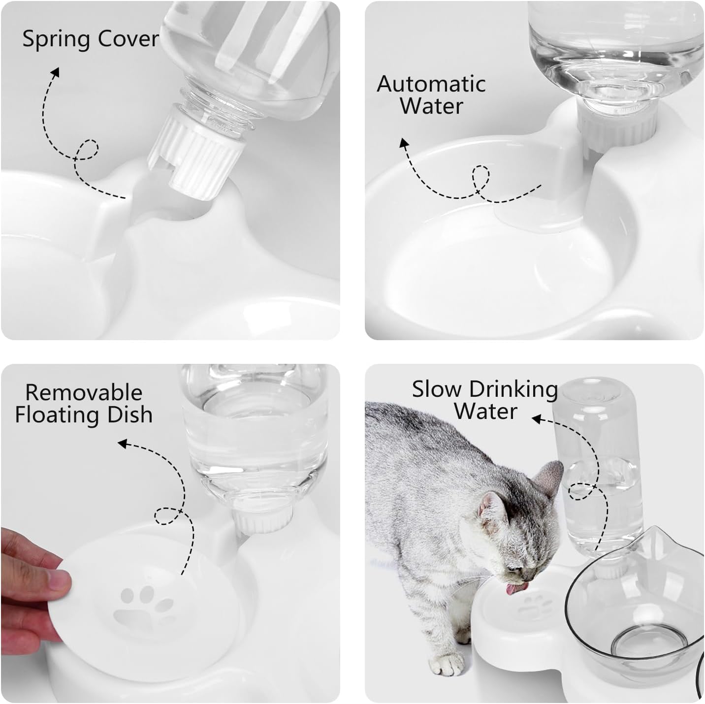 Thumbnail 3 de Tilted 15° Cat Bowl with Stand