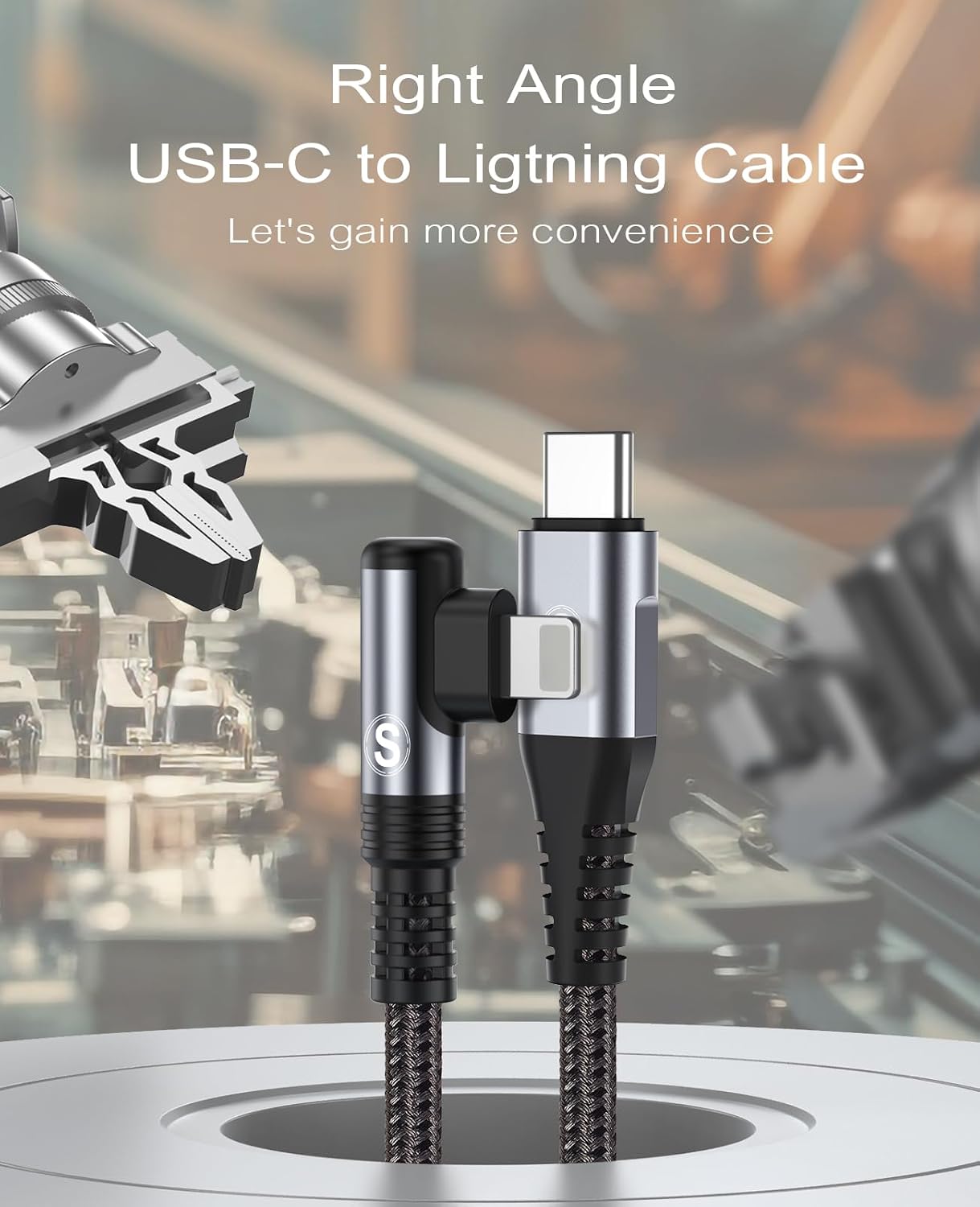Detalle 2 de SWECENT USB C Lightning Kabel 2 Stk 2 m
