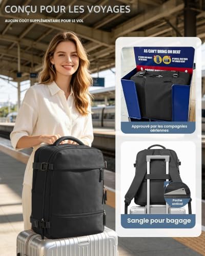 Thumbnail 9 de SZLX Sac à Dos Sous Vide Voyage 40x30x20 avec Pompe – cabine 40x30x20, bagage avion femme/homme