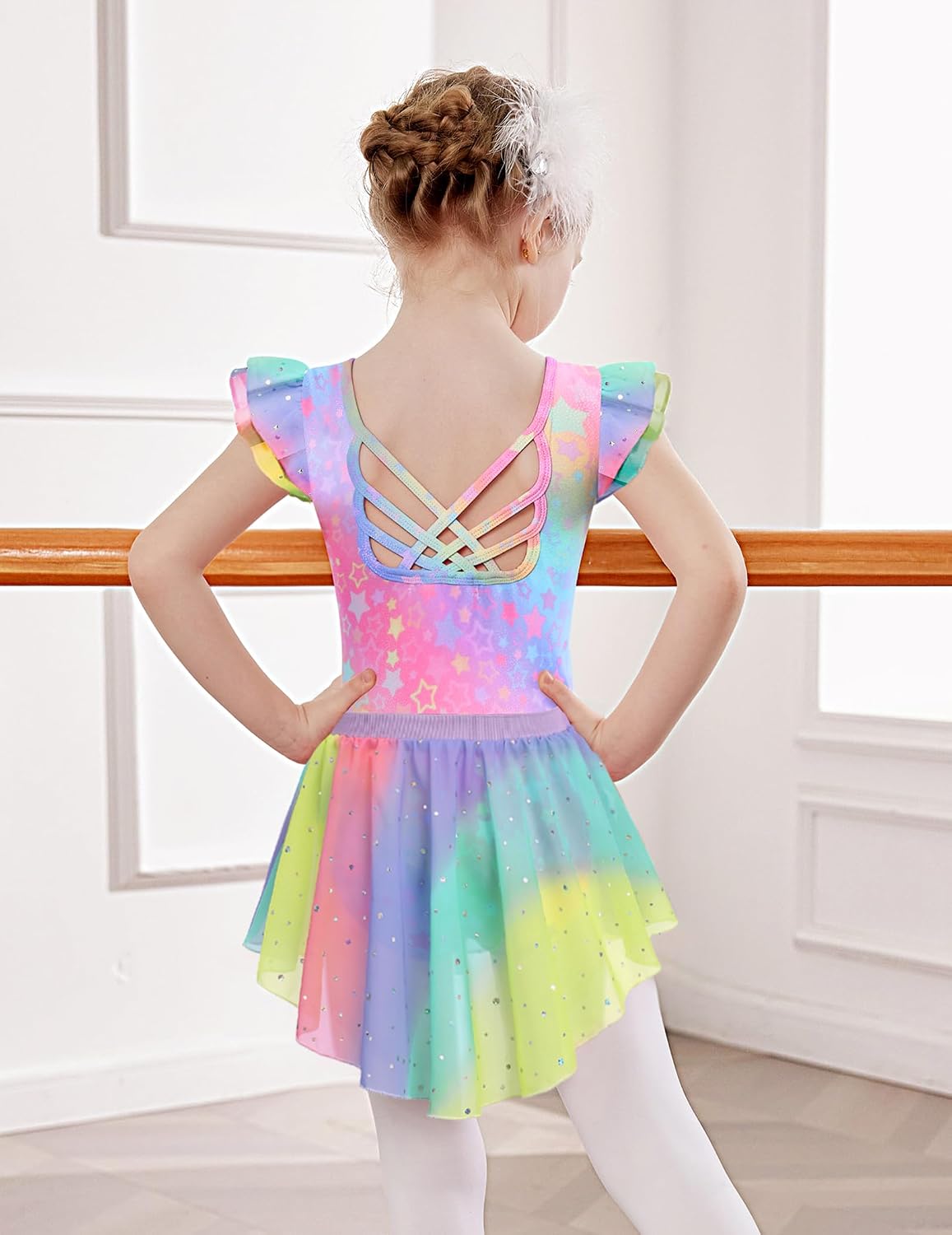 Detalle de Costume balletto 2 pezzi glitter 2-9 anni