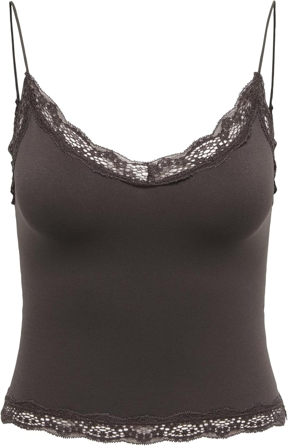 Detalle 1 de ONLY Damen Onlvicky Lace Seamless Cropped Top Noos – 1er Pack