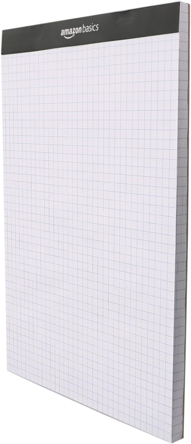 Thumbnail 5 de Amazon Basics blocs de papier quadri-roulés 21,5 x 29,8 cm – Lot de 2, Blanc