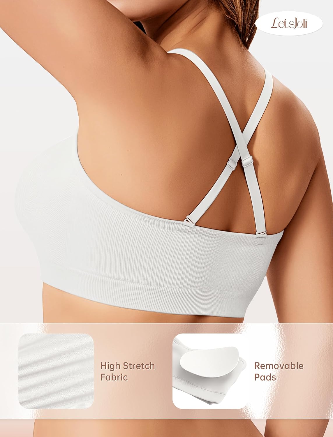 Thumbnail 3 de LetsJoli Strapless Push-Up Bandeau Bra with Silicone Grip
