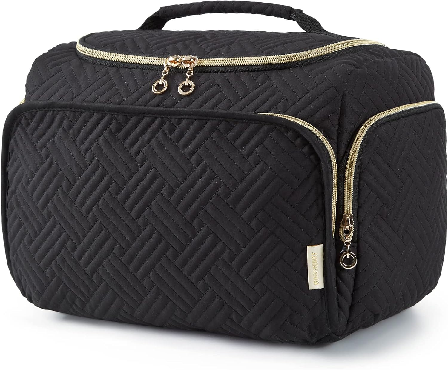 Thumbnail 6 de BAGSMART Travel Toiletry Bag for Women (Large, Pink) – wide-open organiser with dry/wet separation