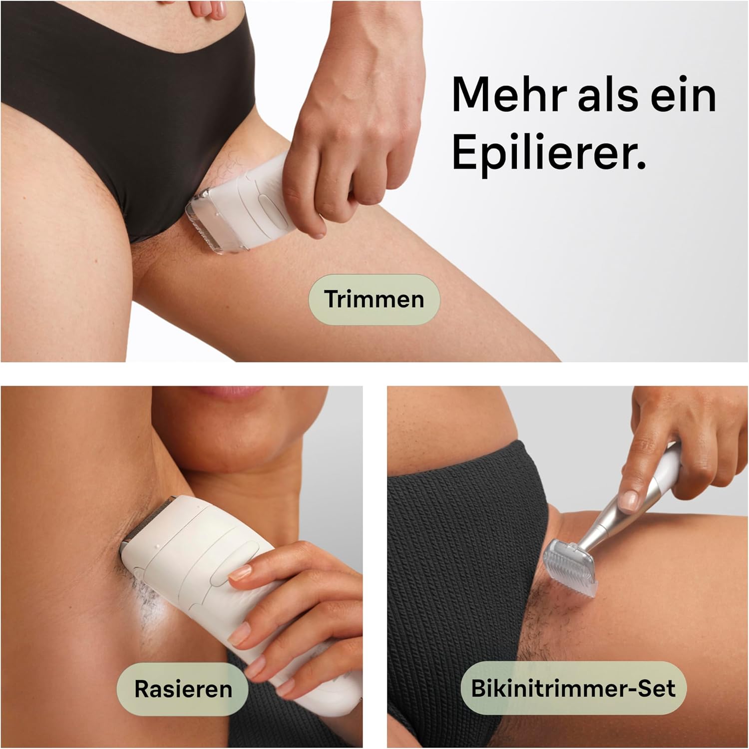 Thumbnail 5 de Braun Silk·épil 7 (7-241) Epilierer Damen – Breiter Kopf, Nass & Trocken, inkl. Rasieraufsatz, Trimmeraufsatz und Bikini-Trimmer