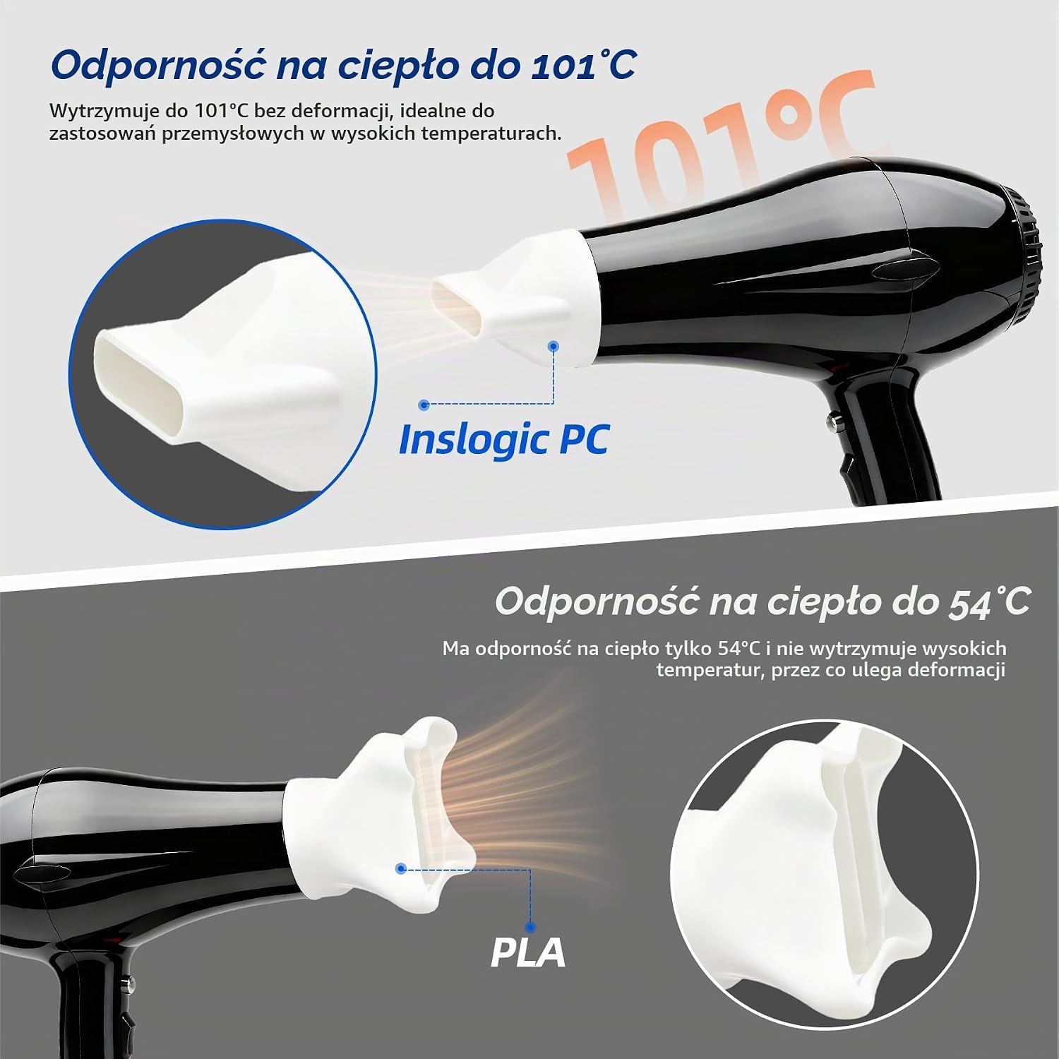 Thumbnail 2 de Inslogic PC – filament do drukarki 3D, 1,75 mm, 1 kg, naturalny