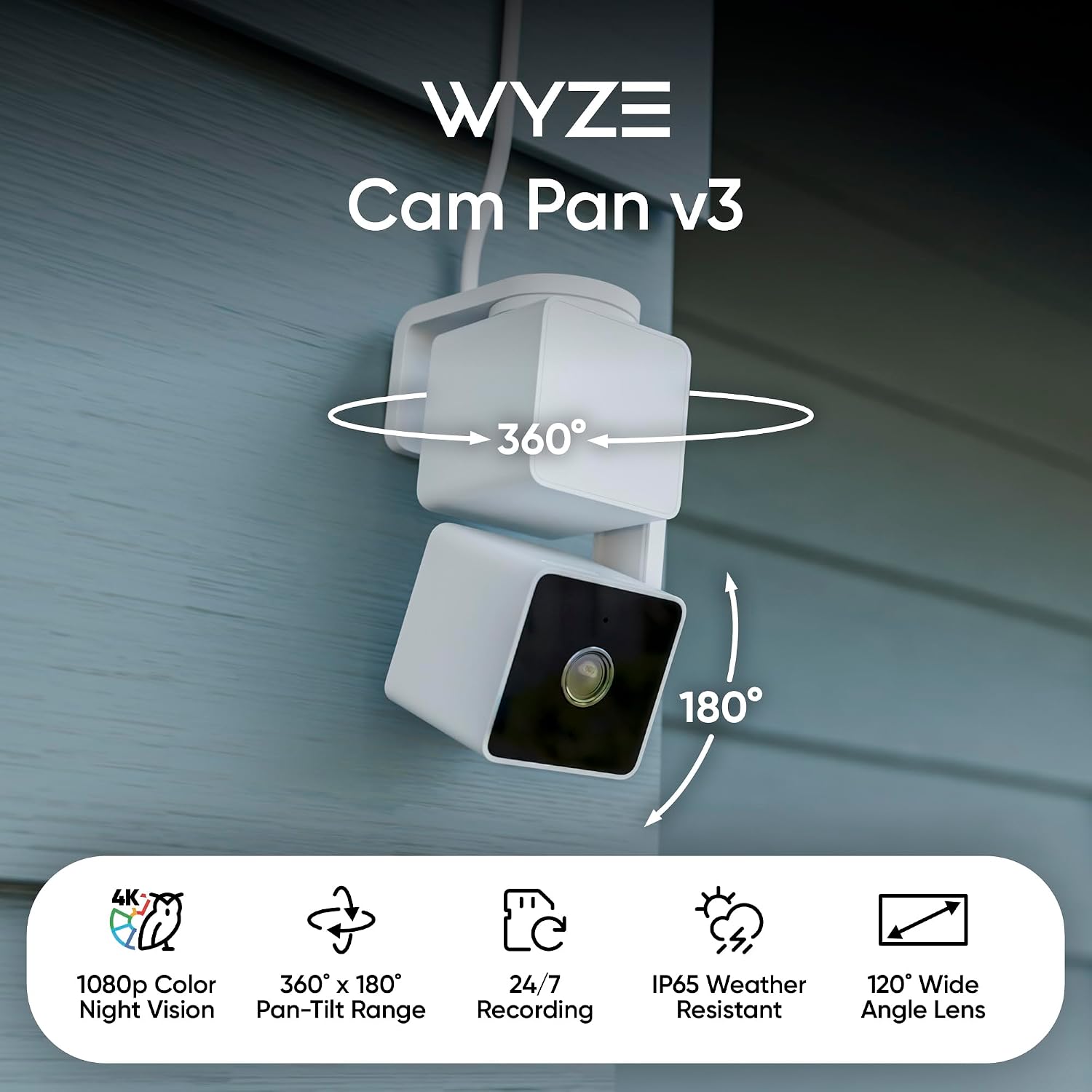 Thumbnail 1 de WYZE Pan-Tilt Security Camera v3