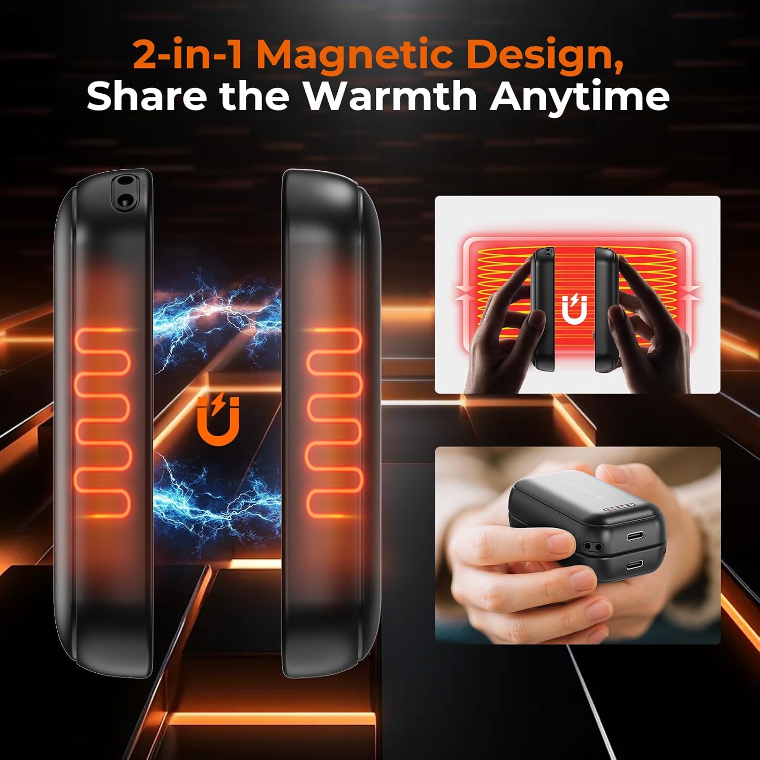 Thumbnail 1 de DDHTSAL Magnetic Rechargeable Hand Warmers 6000 mAh