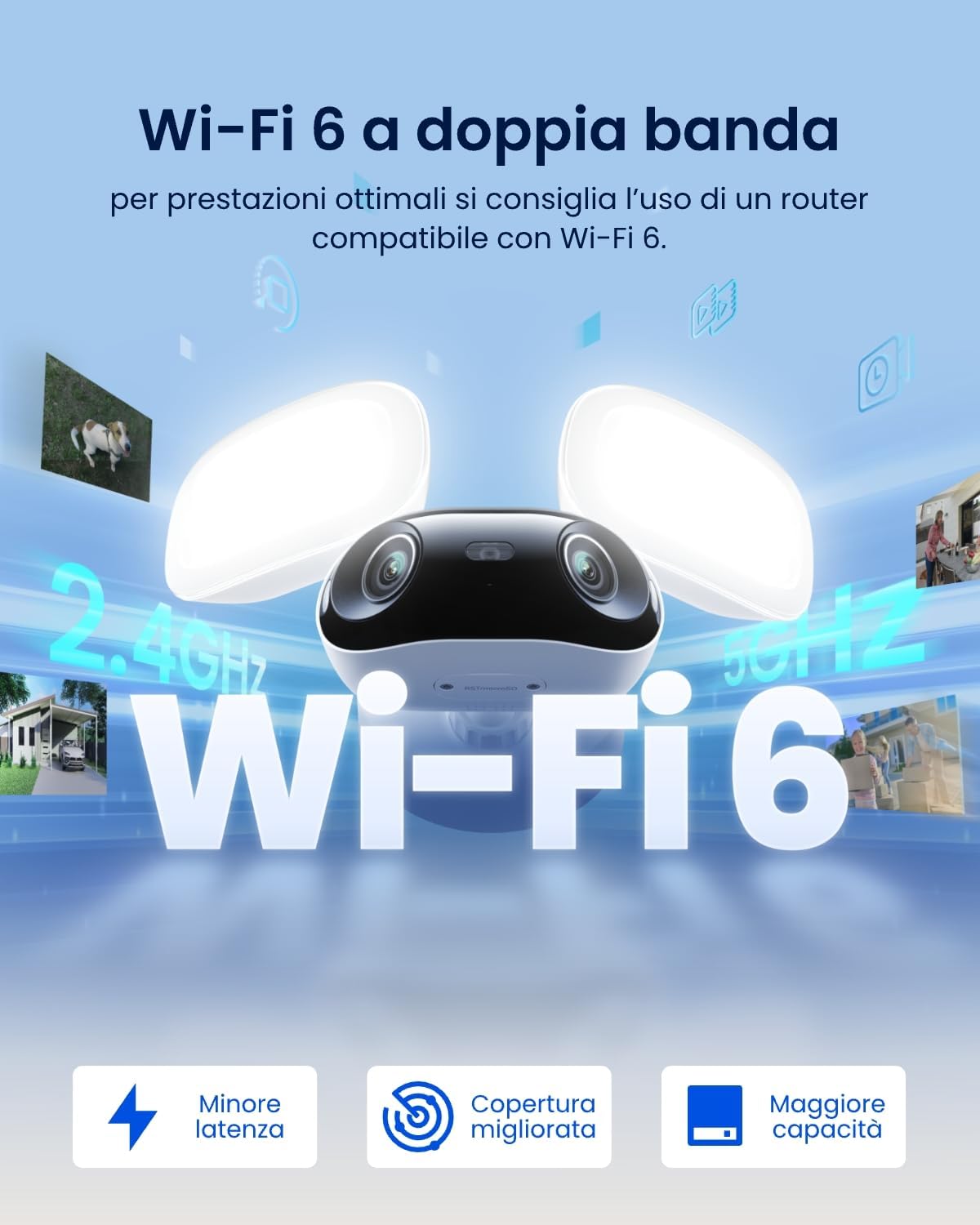 Thumbnail 4 de Reolink 4K Telecamera Esterno 180° WiFi 6