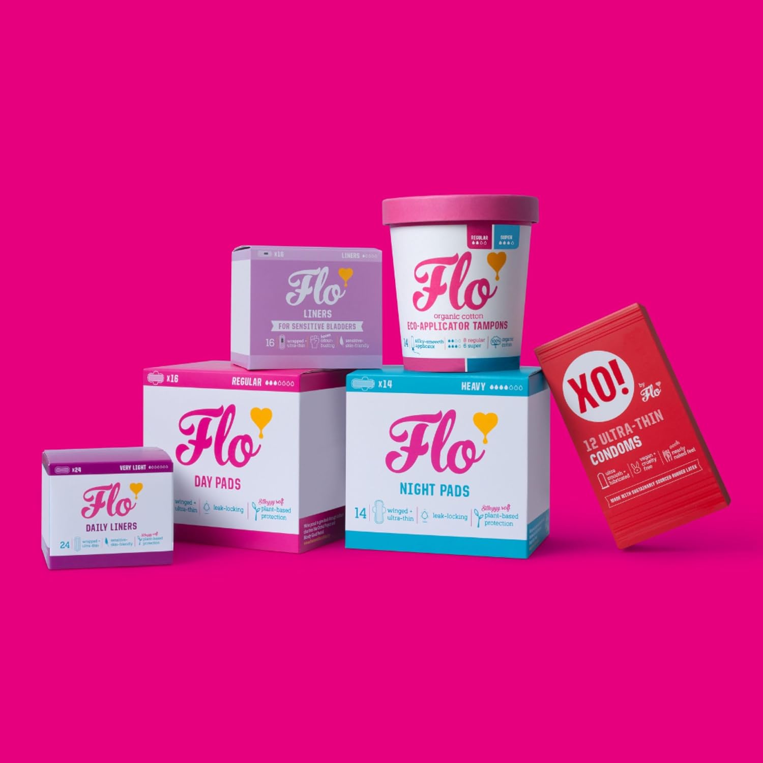 Thumbnail 6 de Flo Day Menstrual Pads (88 Pack) – Regular Flow, Winged & Ultra-Thin, Bamboo, Vegan & Cruelty-Free