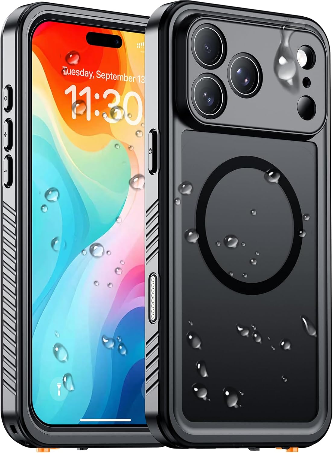 Detalle de Temdan Waterproof Case for iPhone 18 Pro Max, IP68 and MagSafe Compatible