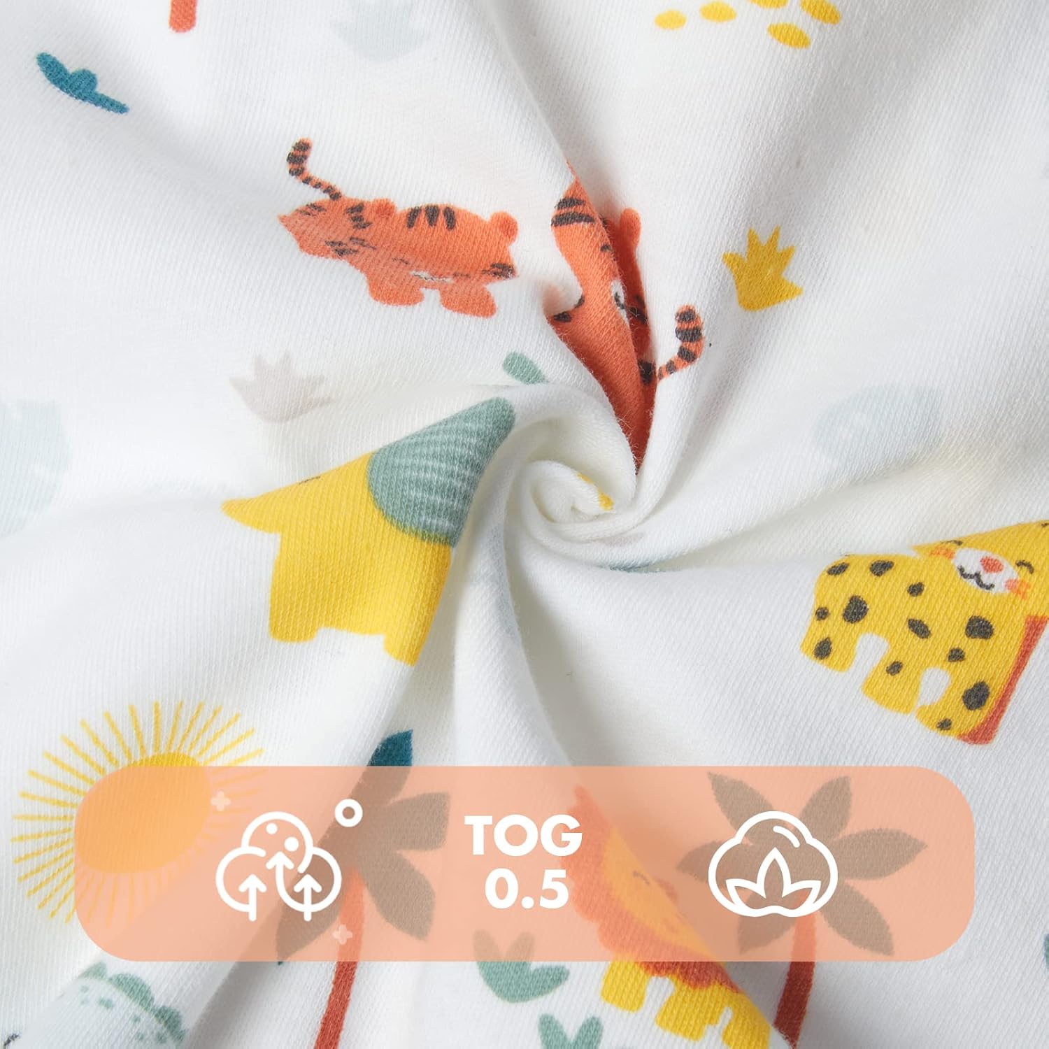 Detalle 2 de TOGOU2S Baby Sleeping Bag 2 Pcs – 0.5 tog, 18-36 Months, 100% Cotton