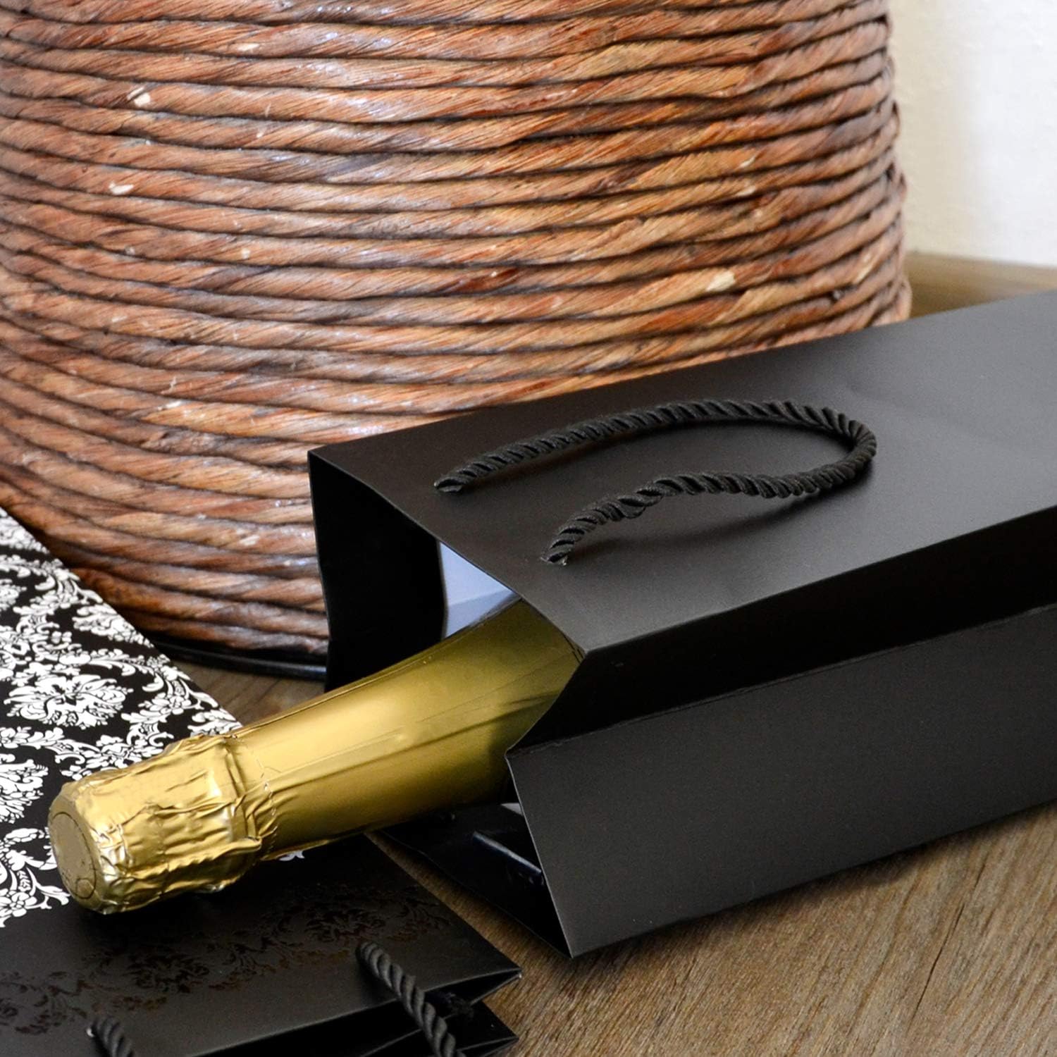 Thumbnail 5 de DonDon set da 10 sacchetti regalo per bottiglie di vino, Prosecco e Champagne