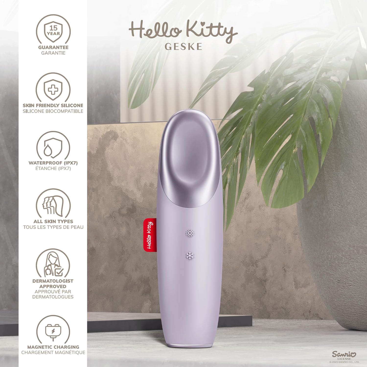 Detalle 2 de GESKE x Hello Kitty SmartAppGuided Warm & Cool Eye Energizer 6 in 1 – Augenmassagegerät