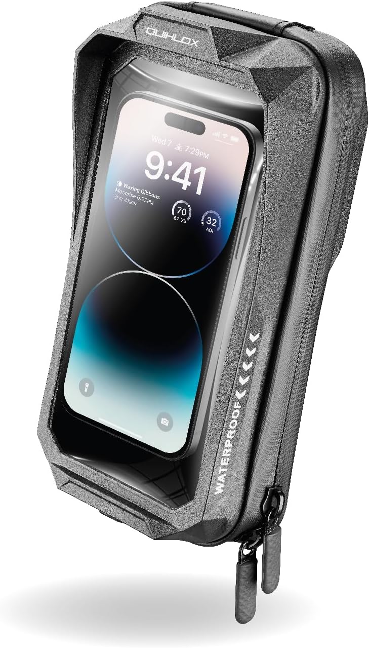 Thumbnail 6 de INTERPHONE QUIKLOX Crab: PortaCellulare Moto universale 3,5"–7" per tutte le cover