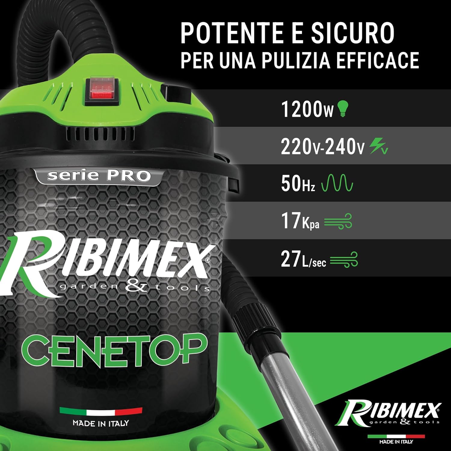 Thumbnail 2 de Ribimex Aspiracenere elettrico PRCEN012 1200 W