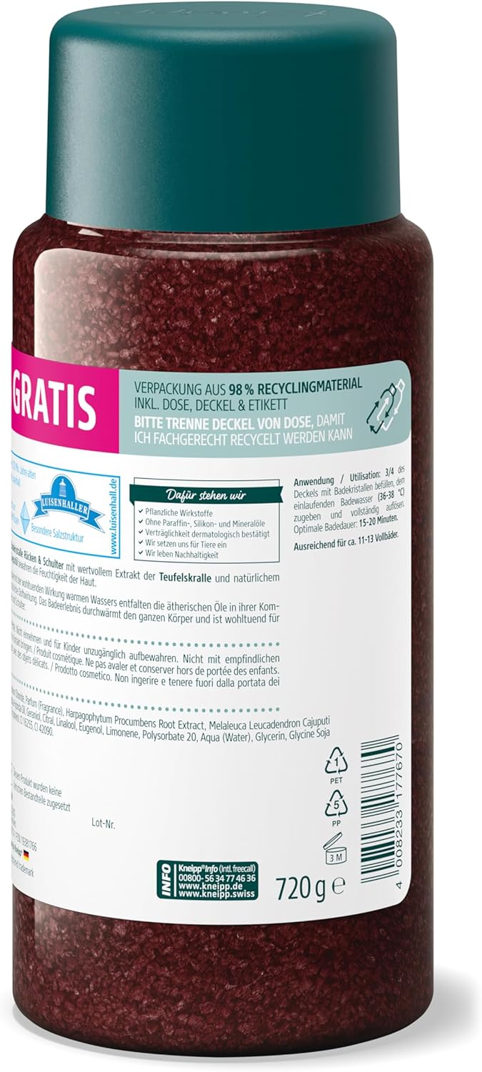 Detalle 1 de Kneipp Cristaux de bain 720 g