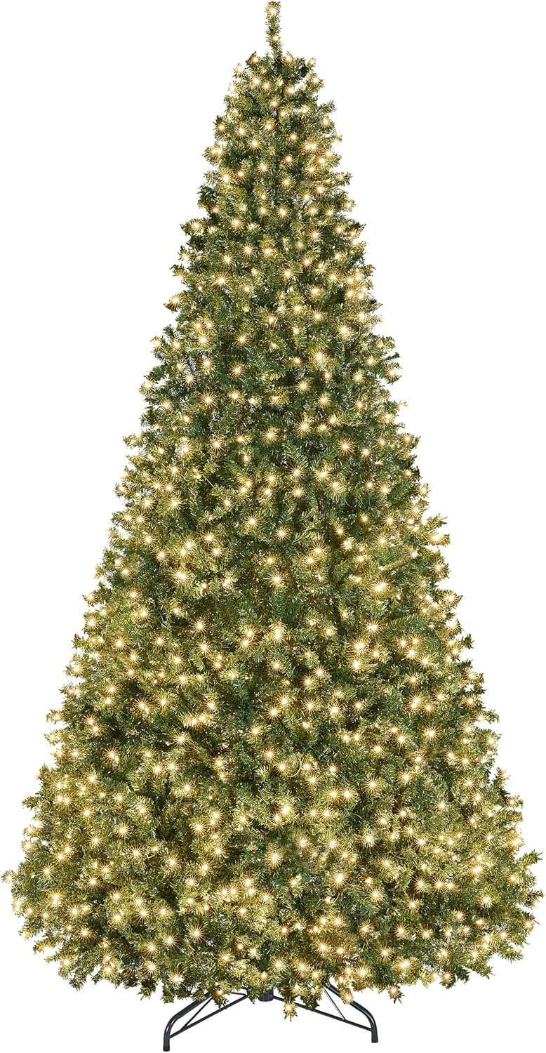 Detalle de Yaheetech YHM-1500(0.36A) 12-Foot Pre-Lit Christmas Tree, 1,500 Lights