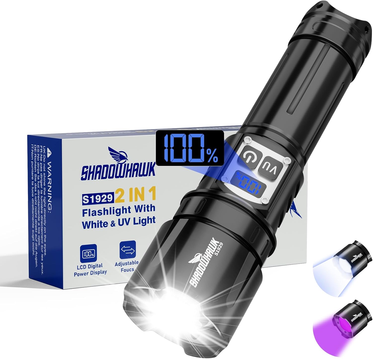 Detalle de Shadowhawk S1929 Taschenlampe 500000 Lumen