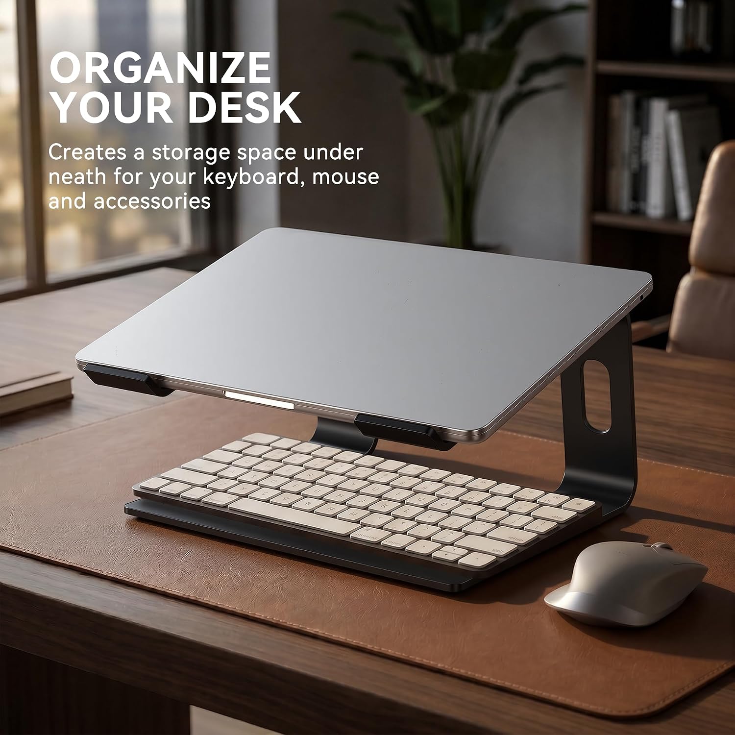 Detalle 1 de SOUNDANCE LS1 Aluminium Laptop Stand, Black, for 10–15.6-inch Laptops